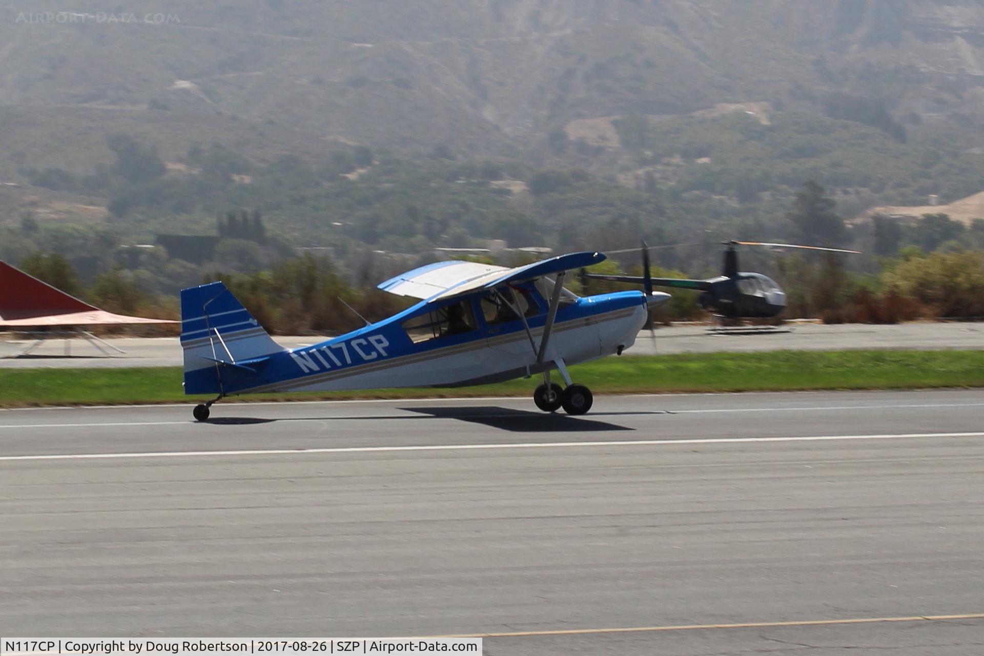 N117CP, American Champion 7GCBC Citabria C/N 1275-99, 1999 American Champion 7GCBC CITABRIA, Lycoming O-320 150 Hp, landing roll Rwy 22