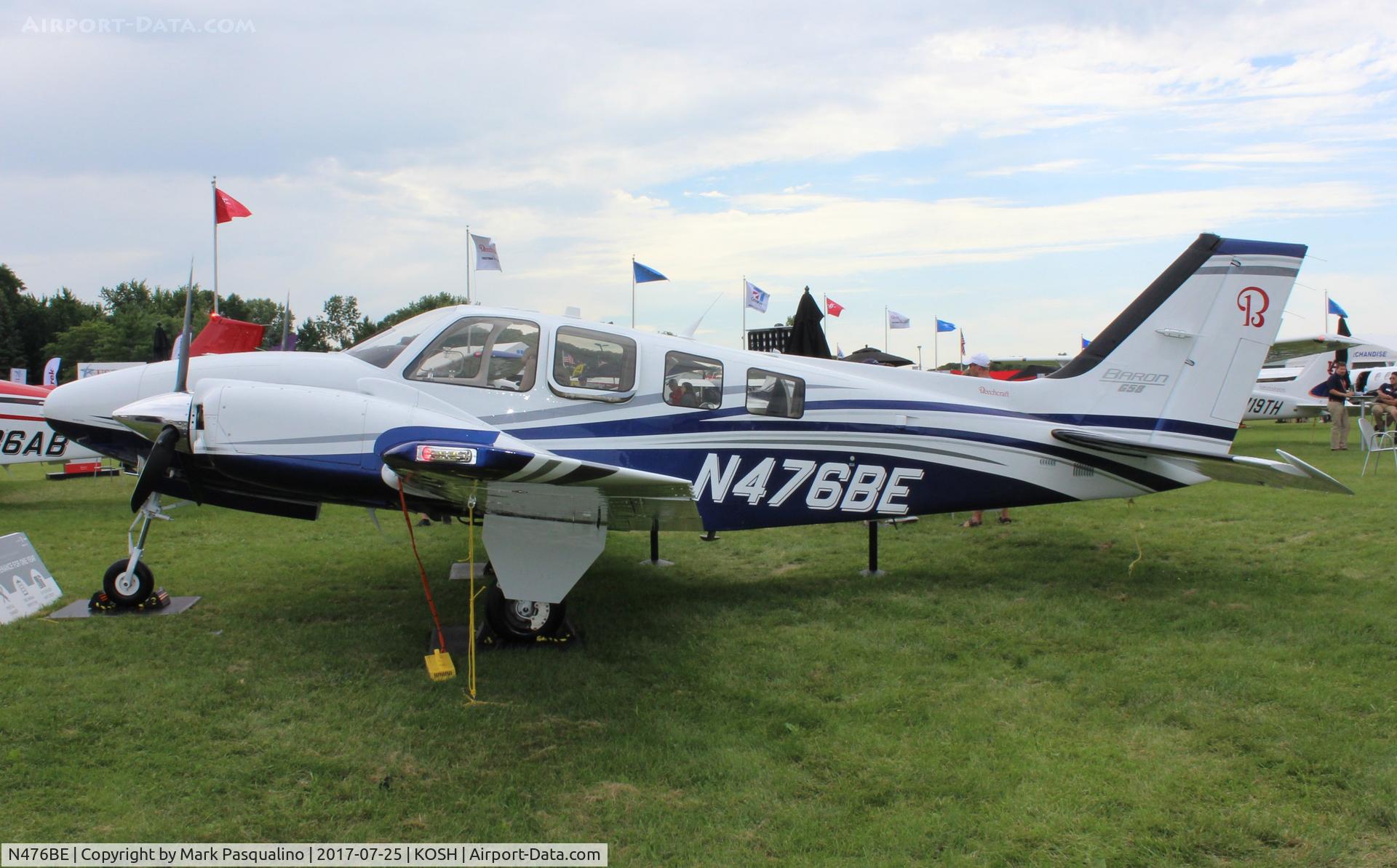N476BE, 2017 Beechcraft G58 Baron C/N TH-2476, Beech G58