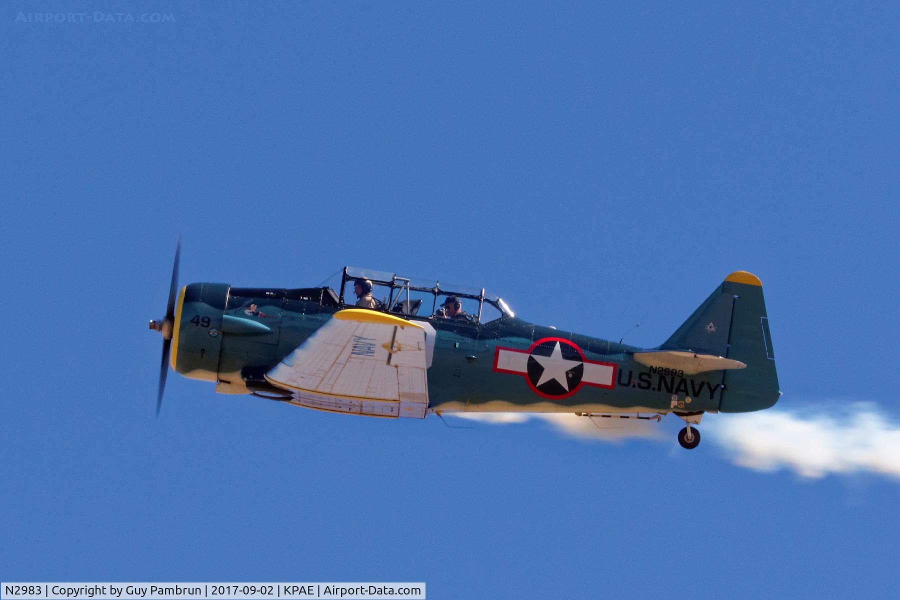 N2983, 2002 North American AT-6D Texan C/N 88-18053, Vintage Aircraft Weekend @ Historic Flight Foundation Payne Field, Mukilteo, WA Sept 2, 2017