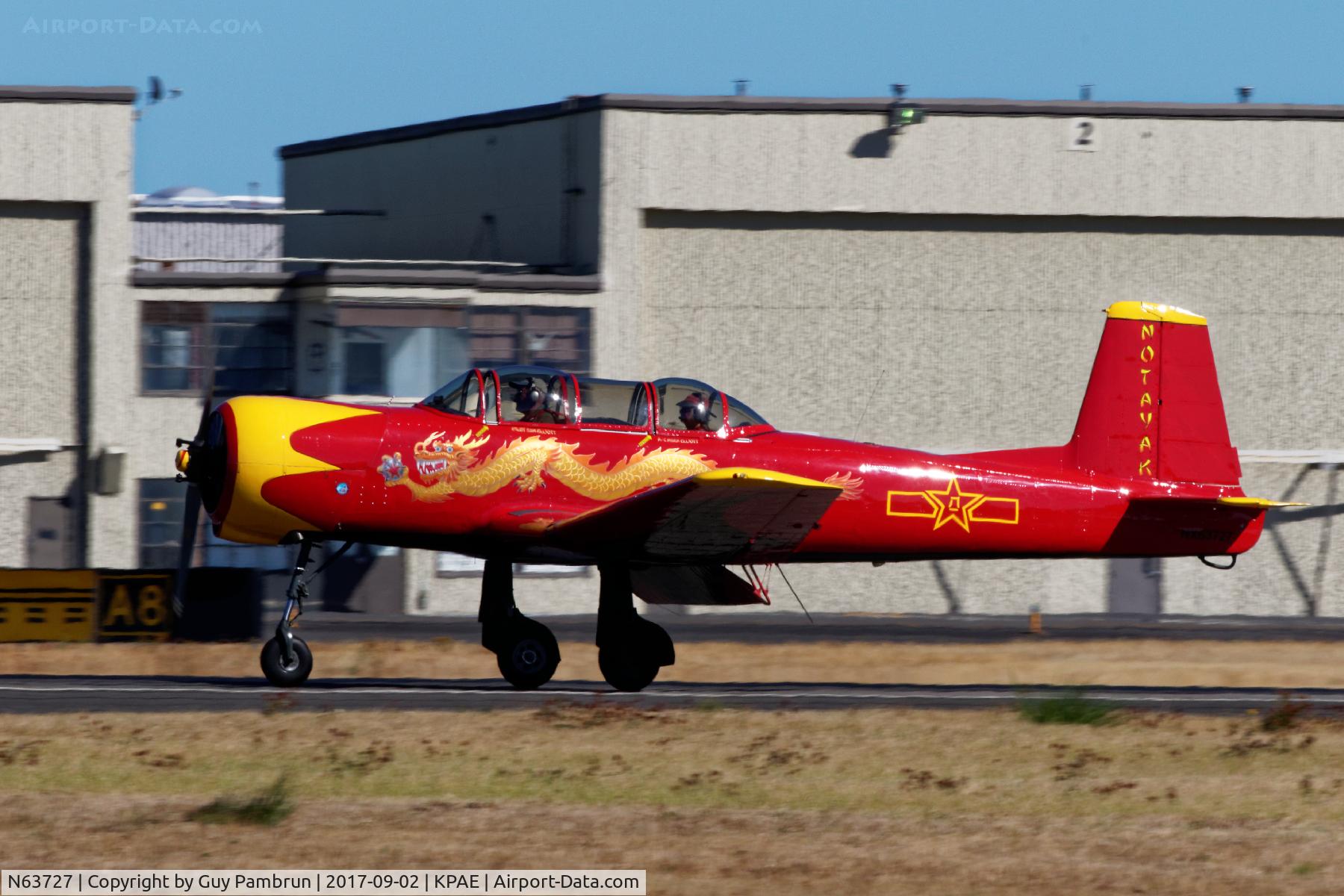 N63727, 1977 Nanchang CJ-6A C/N 1832035, Vintage Aircraft Weekend @ Historic Flight Foundation Payne Field, Mukilteo, WA Sept 2, 2017