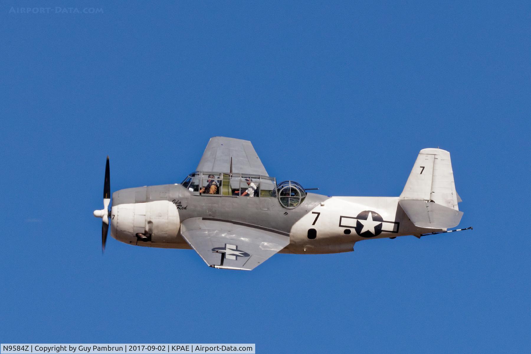 N9584Z, 1945 Grumman TBM-3E Avenger C/N 85882, Vintage Aircraft Weekend @ Historic Flight Foundation Payne Field, Mukilteo, WA Sept 2, 2017