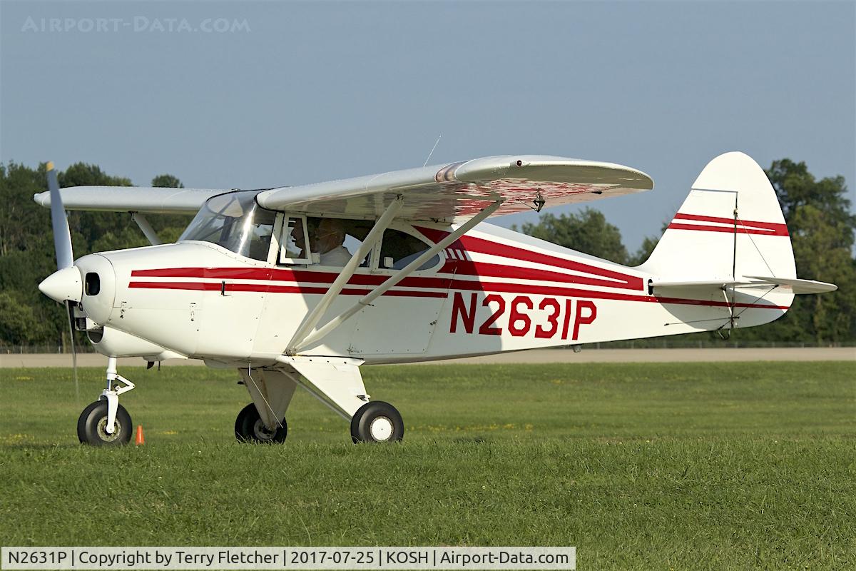N2631P, 1955 Piper PA-22-150 Tri-Pacer C/N 22-2968, at 2017 AirVenture at Oshkosh