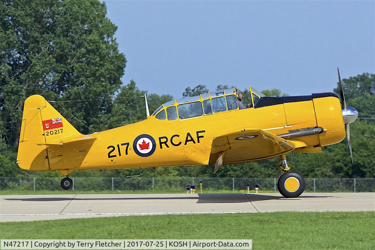 N47217, 1951 Canadian Car & Foundry Harvard MK IV C/N CCF4-8, at 2017 AirVenture at Oshkosh