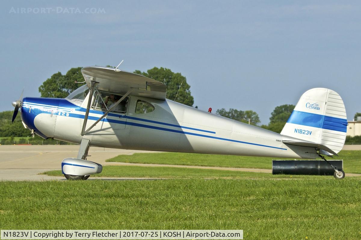 N1823V, 1947 Cessna 120 C/N 14150, at 2017 AirVenture at Oshkosh