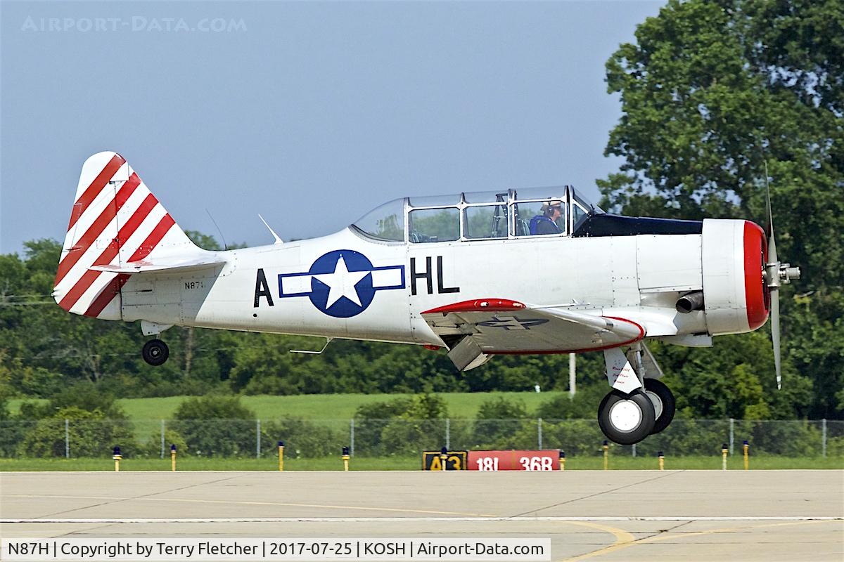 N87H, 1941 North American AT-6D Texan C/N 41-34571, at 2017 AirVenture at Oshkosh
