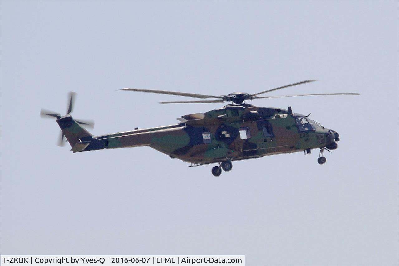 F-ZKBK, 2016 NHI NH-90 TTH Caiman C/N 1332, NHI NH-90 TTH Caiman, Flight test, Marseille-Provence Airport (LFML-MRS)