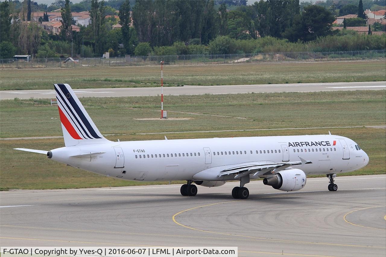 F-GTAO, 2007 Airbus A321-211 C/N 3098, Airbus A321-211, Ready to take off rwy 31R, Marseille-Provence Airport (LFML-MRS)