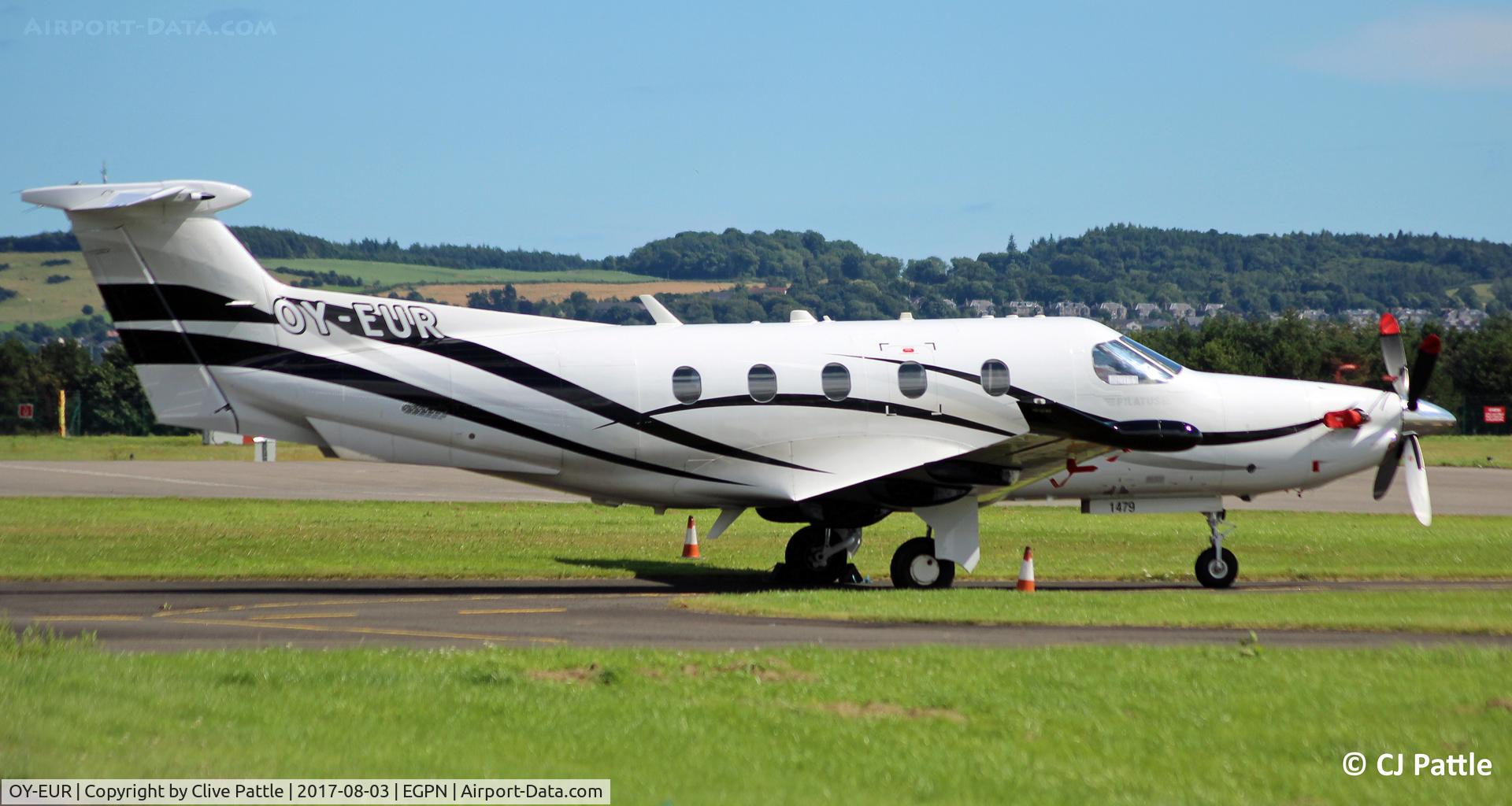 OY-EUR, 2014 Pilatus PC-12/47E C/N 1479, Visiting Dundee