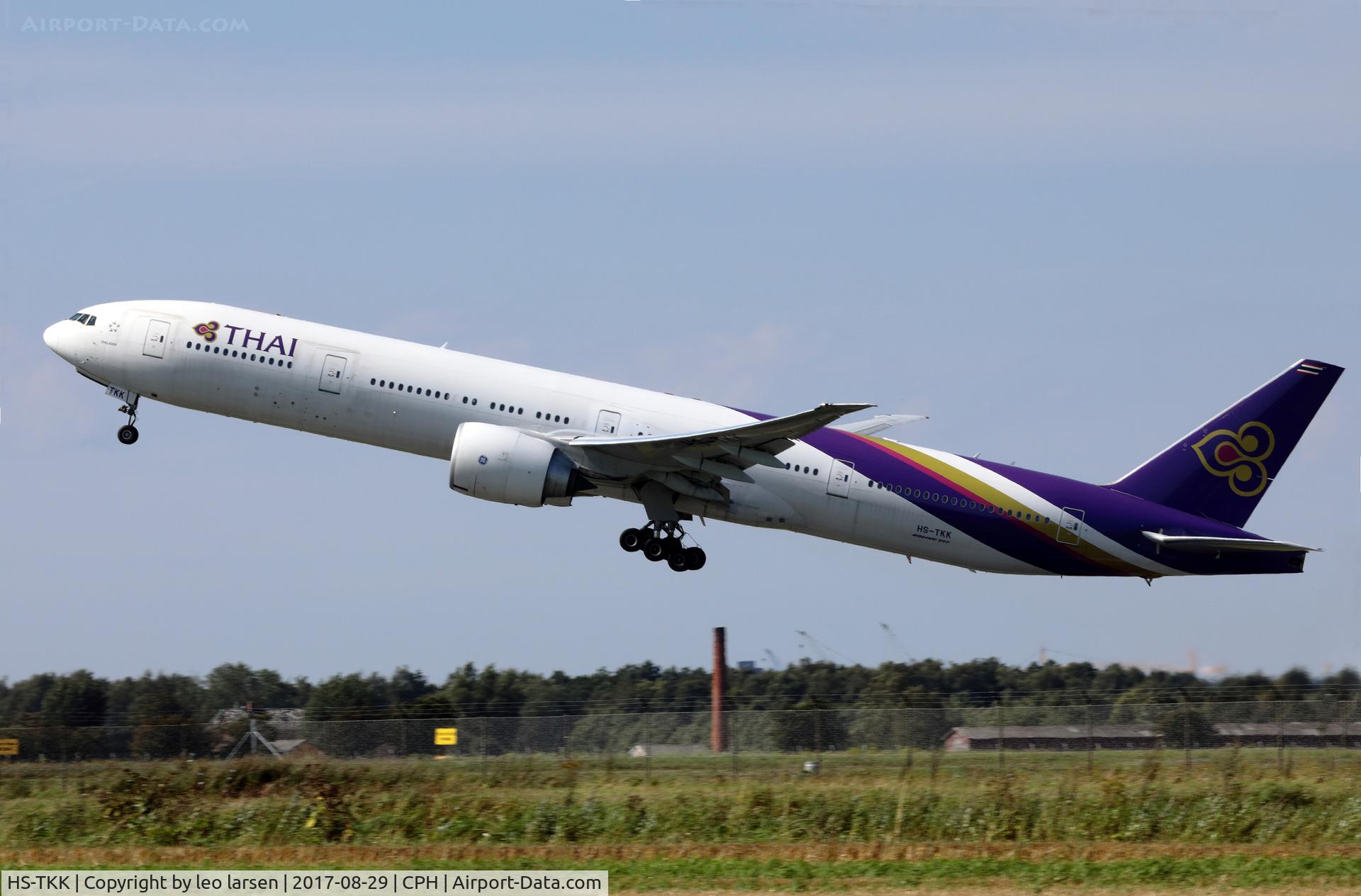 HS-TKK, 2012 Boeing 777-3AL/ER C/N 41520, Copenhagen 29.8.2017