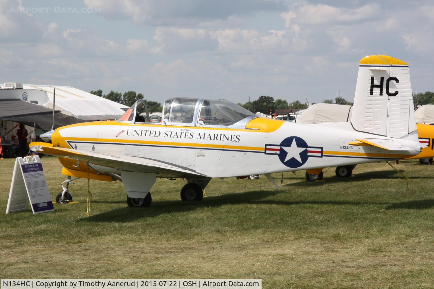 N134HC, 1958 Beech T-34A (A45) Mentor Mentor C/N CG-207, 1958 Beech T-34A (A45) Mentor, c/n: CG-207