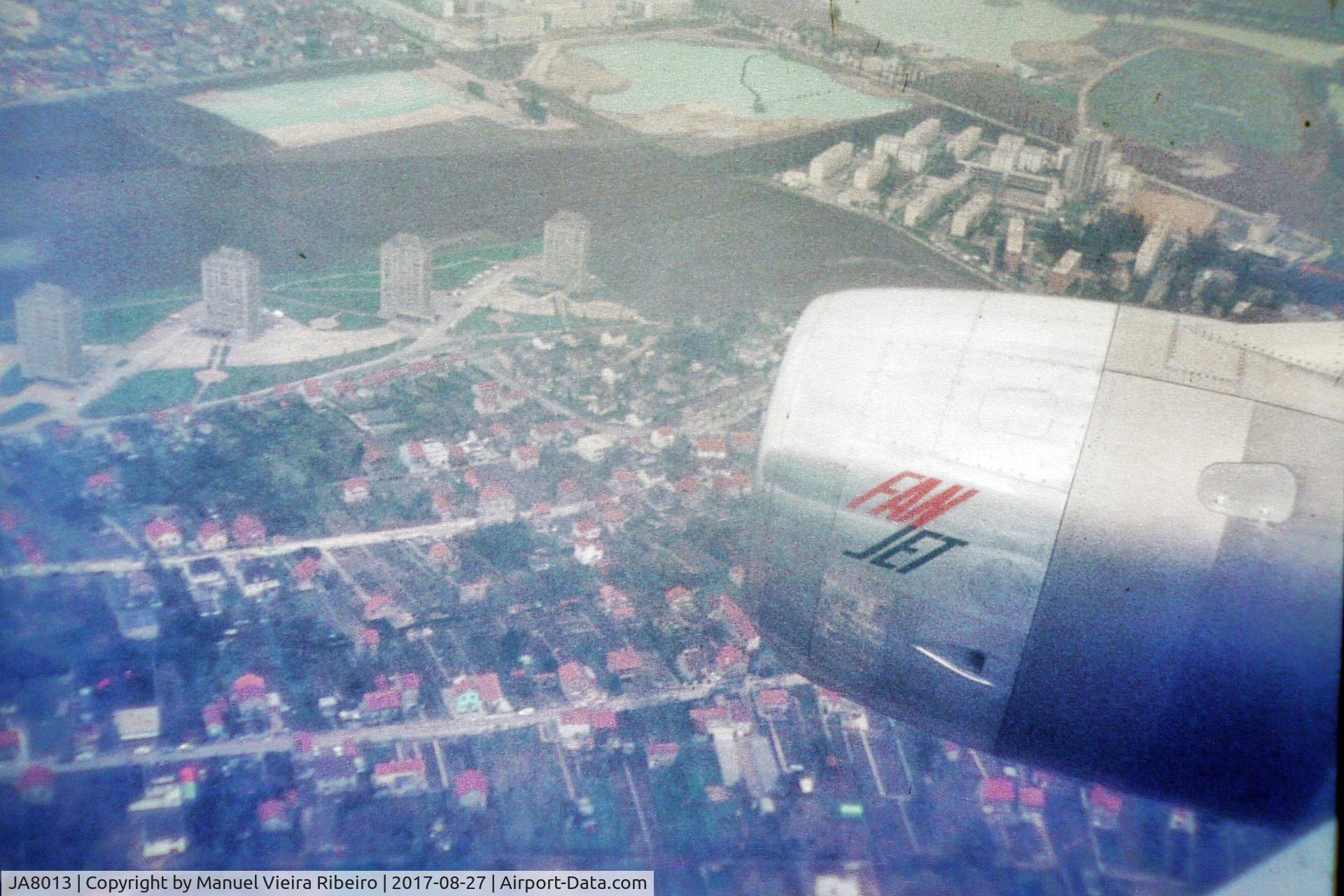 JA8013, 1964 Douglas DC-8-53 C/N 45681, Approaching Orly,Paris 1970