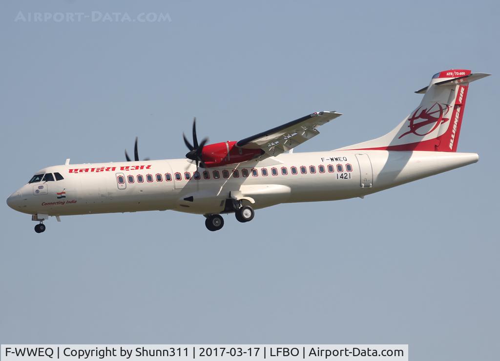 F-WWEQ, 2017 ATR 72-600 C/N 1421, C/n 1421 - To be VT-RKE