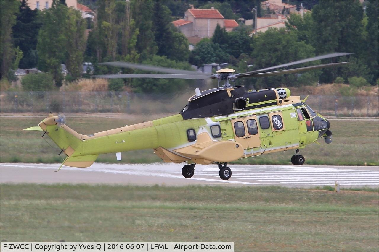 F-ZWCC, 2016 Airbus Helicopters H215 Super Puma C/N 3008, Airbus Helicopters H215, Flight test, Marseille-Provence Airport (LFML-MRS)
