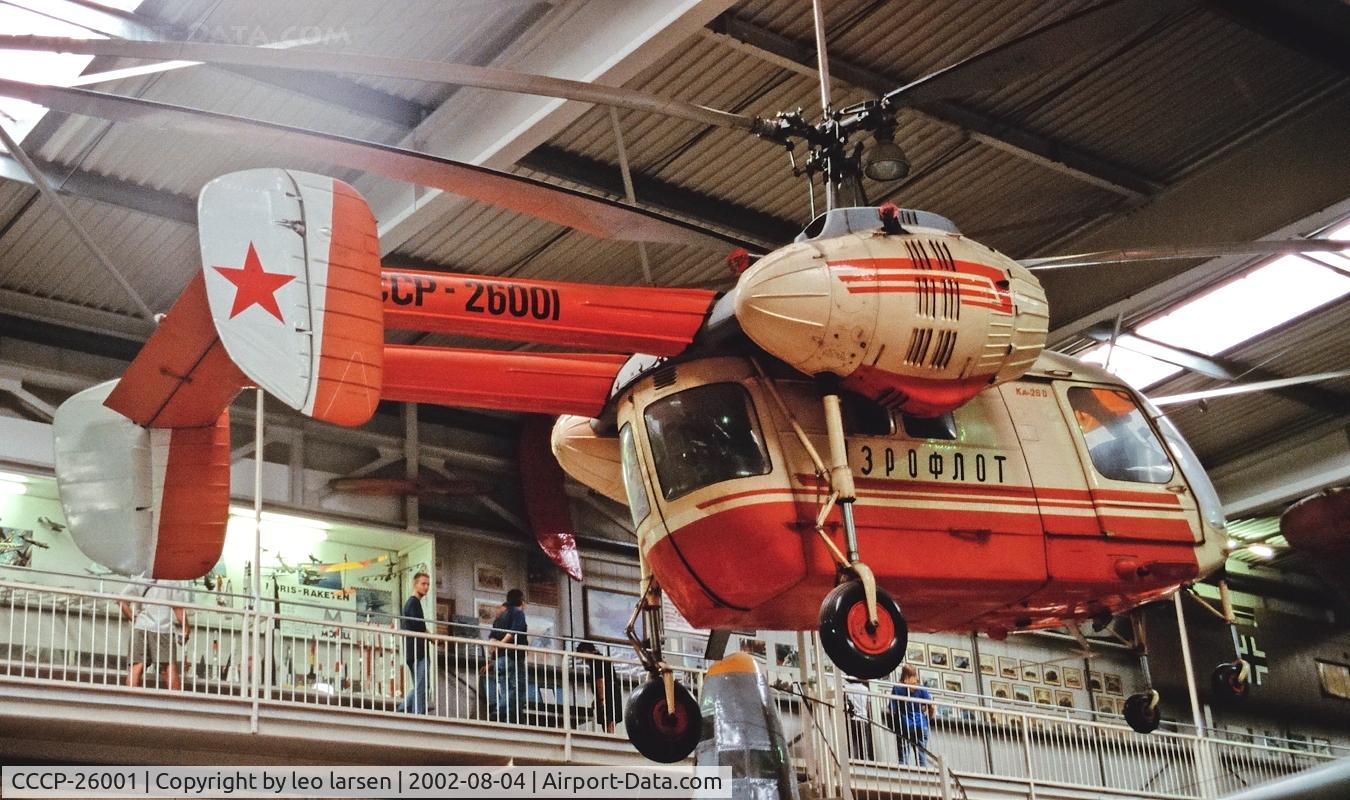 CCCP-26001, 1973 Kamov Ka-26 Hoodlum C/N 7303204, Sinsheim Museum 4.8.2002