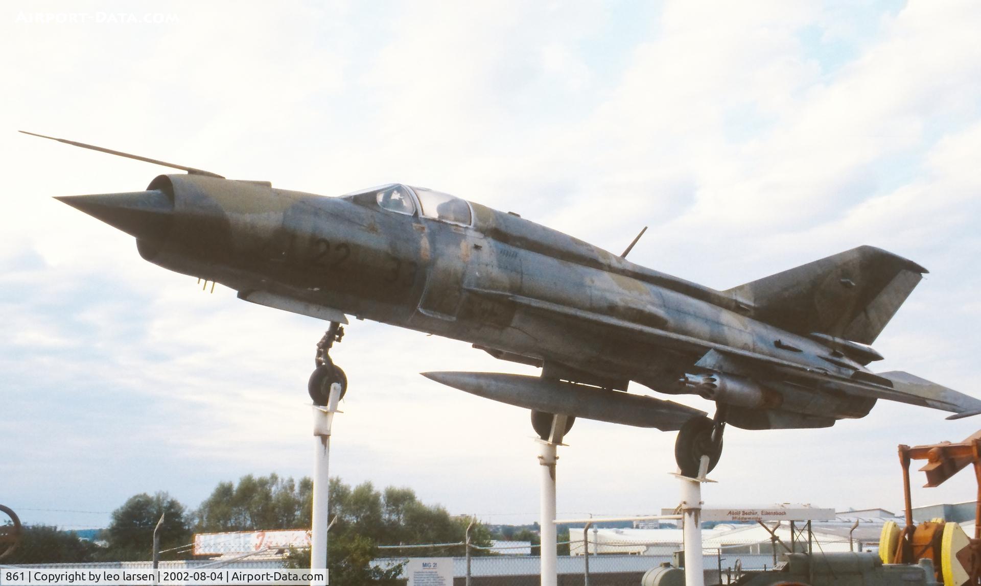 861, Mikoyan-Gurevich MiG-21SPS C/N 94A5202, Sinsheim Museum 4.8.2002