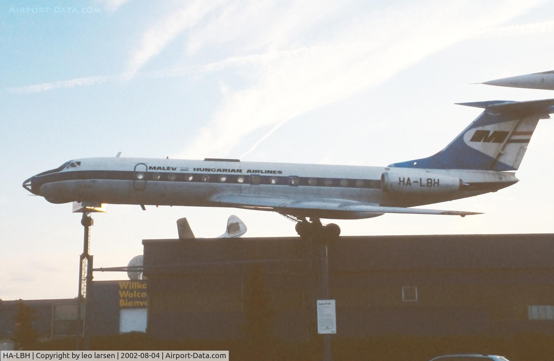 HA-LBH, 1970 Tupolev Tu-134A C/N 0350925, Sinsheim Museum 4.8.2002