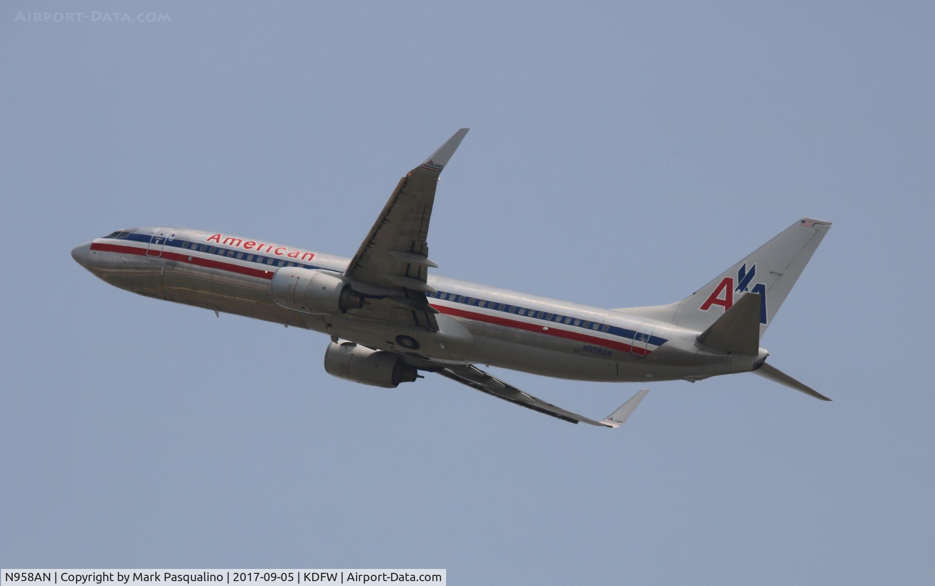 N958AN, 2001 Boeing 737-823 C/N 30091, Boeing 737-800