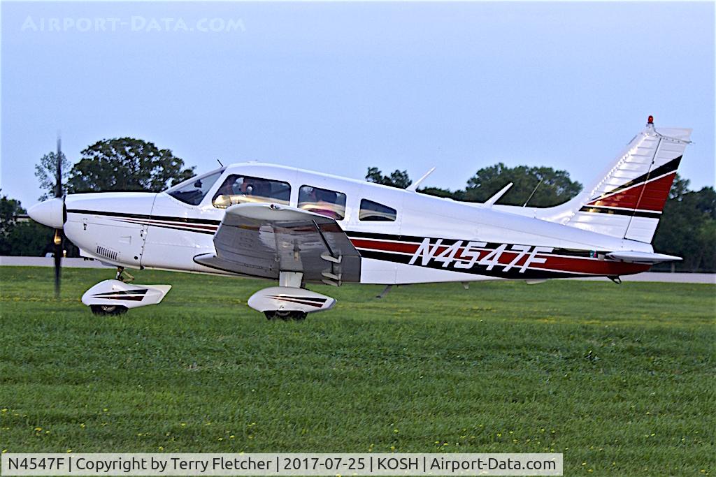N4547F, 1976 Piper PA-28-181 C/N 28-7790042, at 2017 EAA AirVenture at Oshkosh
