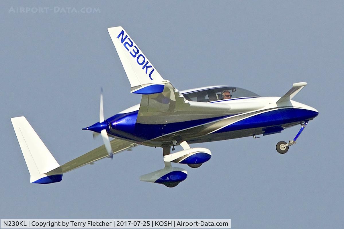 N230KL, 2000 Co-Z Cozy Mark IV C/N 230, at 2017 EAA AirVenture at Oshkosh