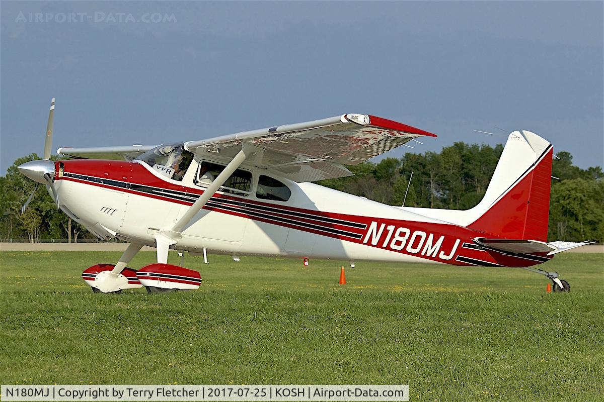 N180MJ, 1955 Cessna 180 C/N 31607, at 2017 EAA AirVenture at Oshkosh