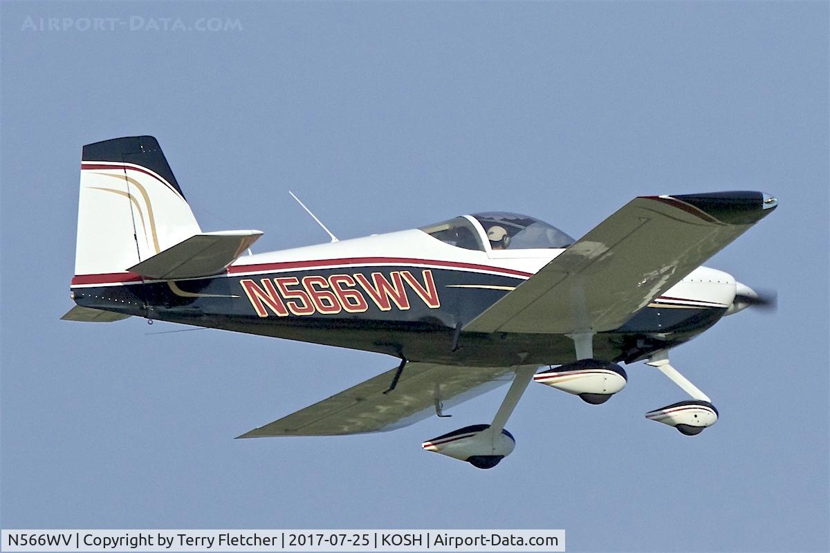 N566WV, Vans RV-7A C/N 72604, at 2017 EAA AirVenture at Oshkosh