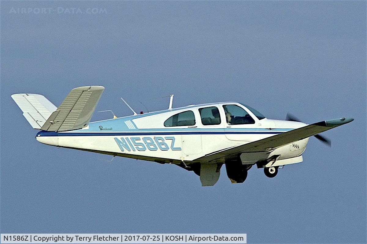 N1586Z, 1961 Beech P35 Bonanza C/N D-6882, at 2017 EAA AirVenture at Oshkosh