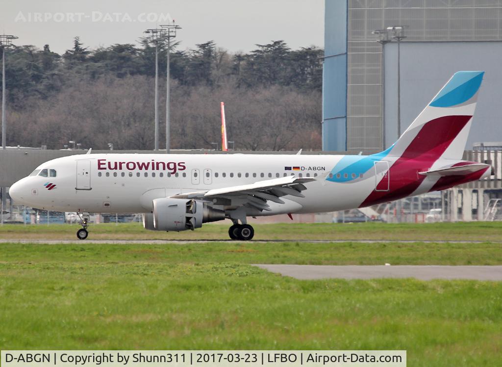 D-ABGN, 2008 Airbus A319-112 C/N 3661, Landing rwy 14R