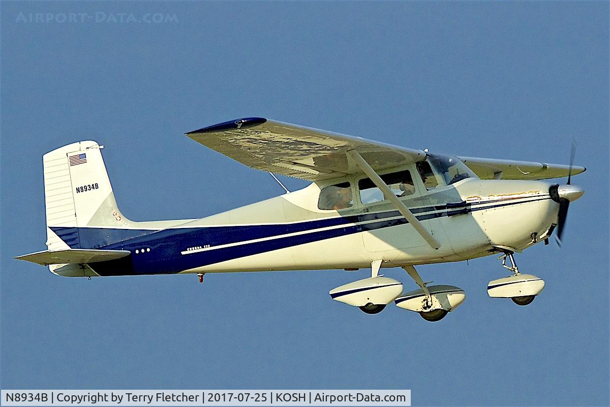 N8934B, 1958 Cessna 172 C/N 36634, at 2017 EAA AirVenture at Oshkosh