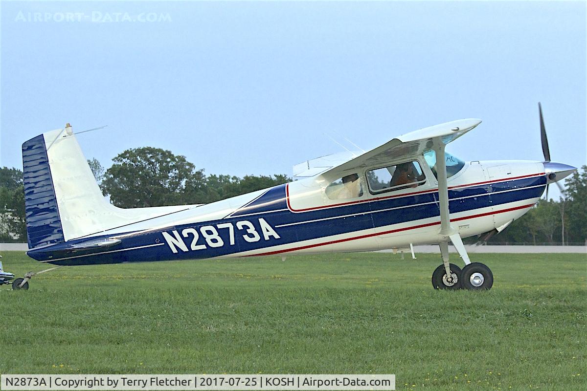N2873A, 1953 Cessna 180 C/N 30073, at 2017 EAA AirVenture at Oshkosh