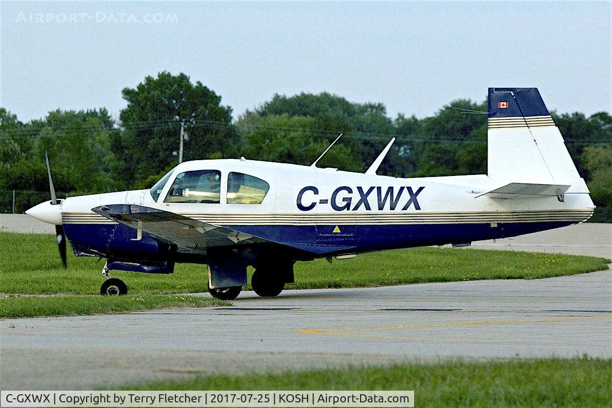 C-GXWX, 1963 Mooney M20C Ranger C/N 2638, at 2017 EAA AirVenture at Oshkosh