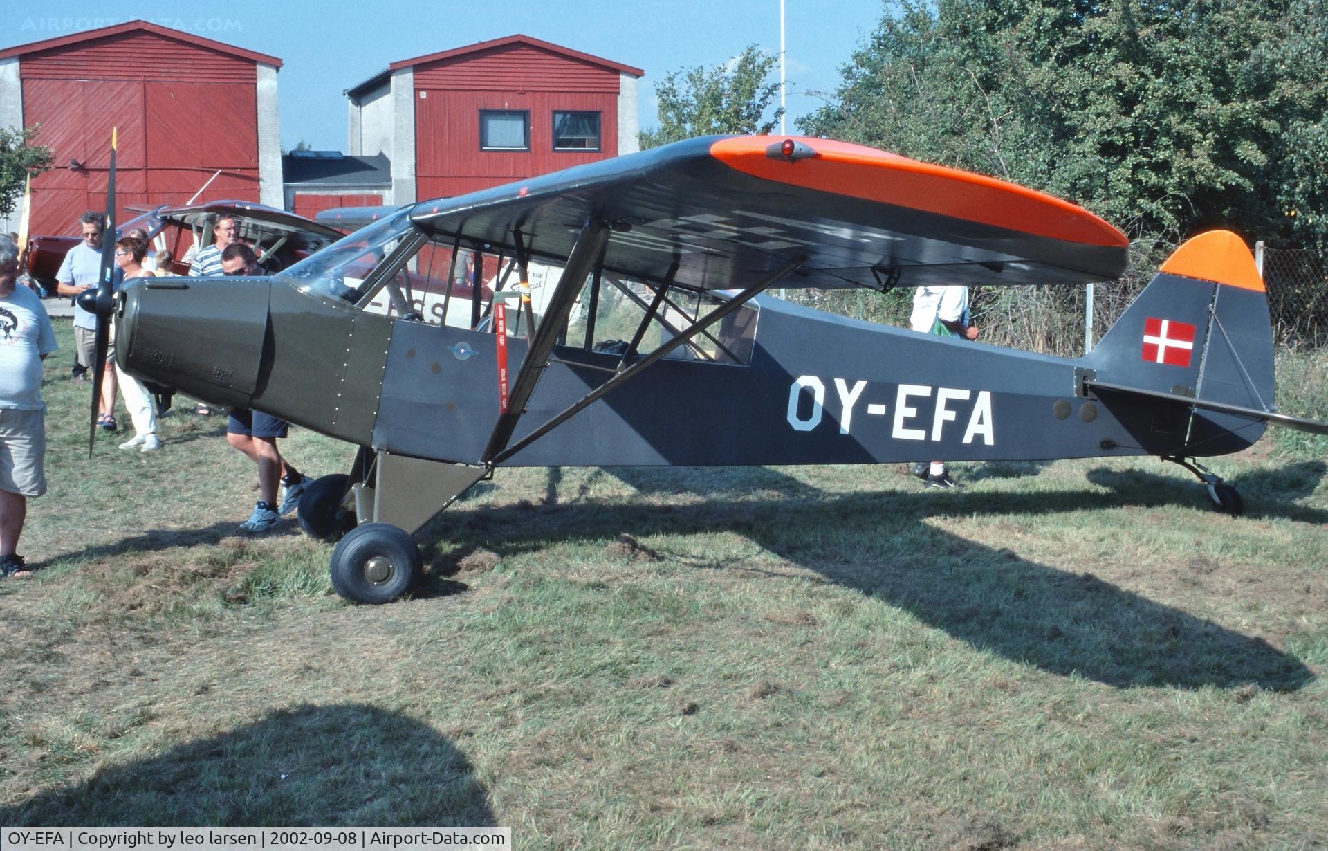 OY-EFA, 1951 Piper L-4H Grasshopper (J3C-65D) C/N 18-1477, Avedøre 8.9.2002