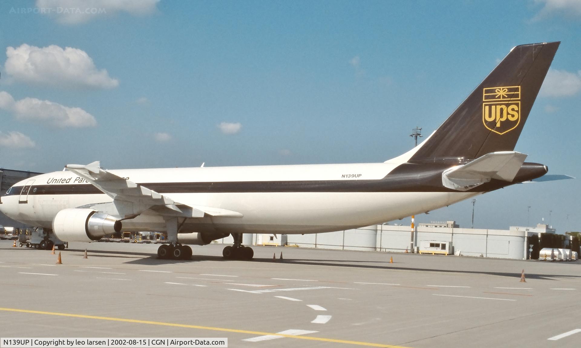 N139UP, 2001 Airbus A300F4-622R(F) C/N 0822, Colone 15.8.2002