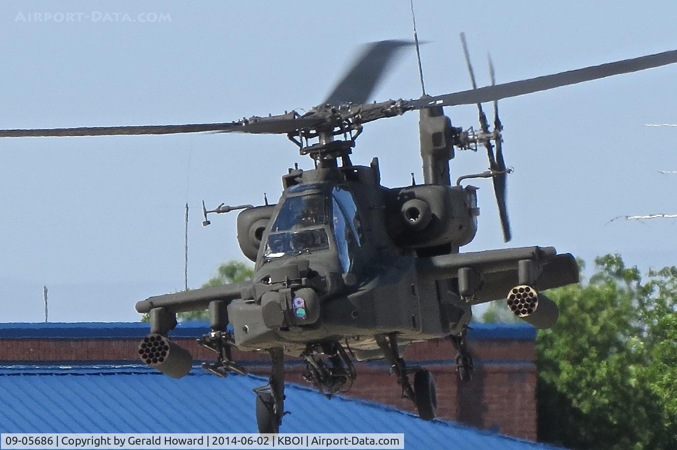 09-05686, 2009 Boeing AH-64D Longbow Apache C/N PVD686, 1-183rd AVN BN, Idaho Army National Guard. The AH-64s were transferred back to the active U.S. Army in 2016.