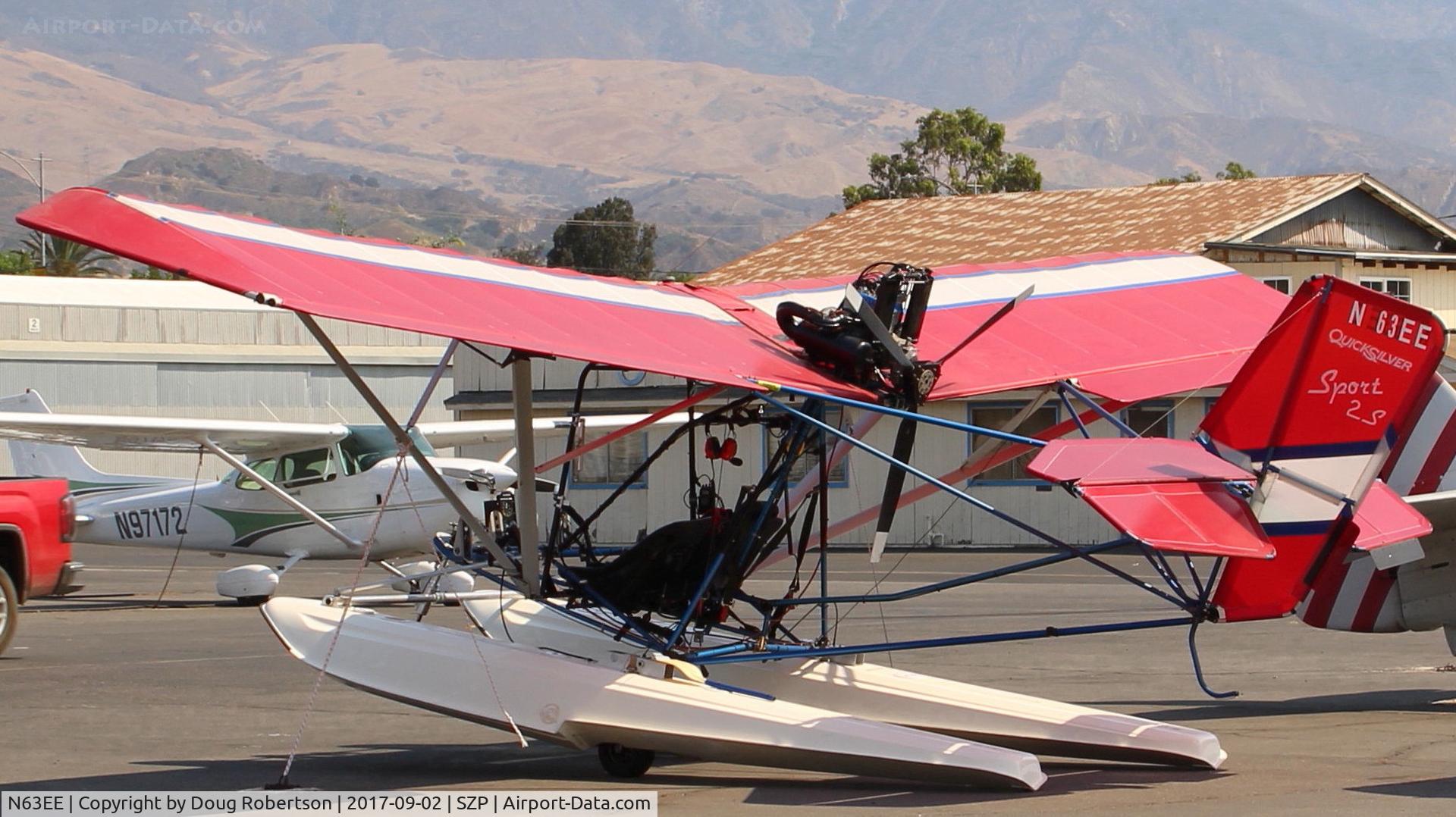 N63EE, Quicksilver Sport 2S C/N 0001, 1999 Quicksilver SPORT 2.S Amphibian, Rotax 528ULDCDI 2-stroke 65 Hp pusher, Experimental class ultralight, return visitor. Must see to believe the takeoff climb performance!