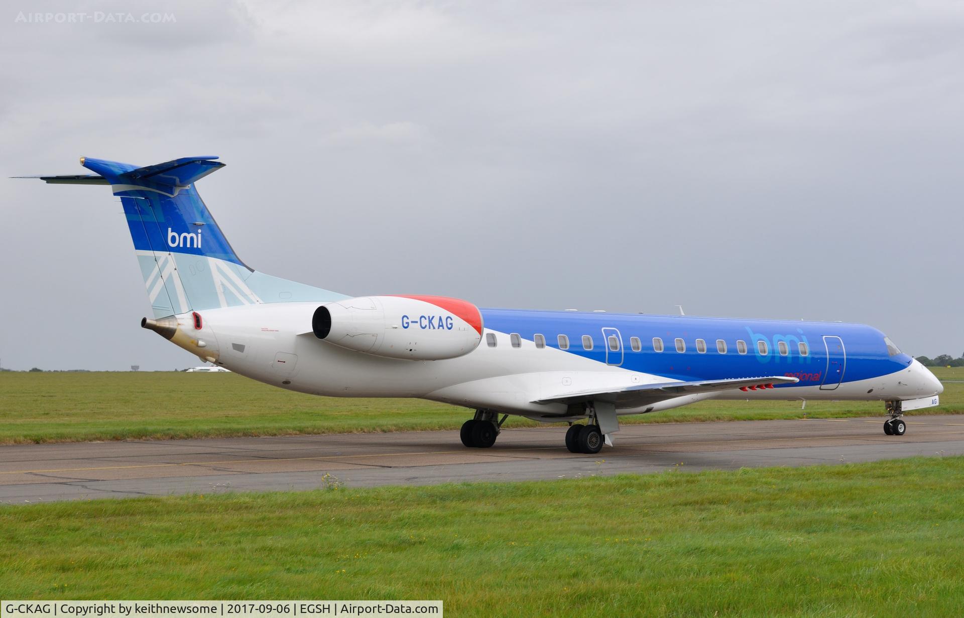G-CKAG, 1999 Embraer ERJ-145EP (EMB-145EP) C/N 145118, First visit to Norwich.