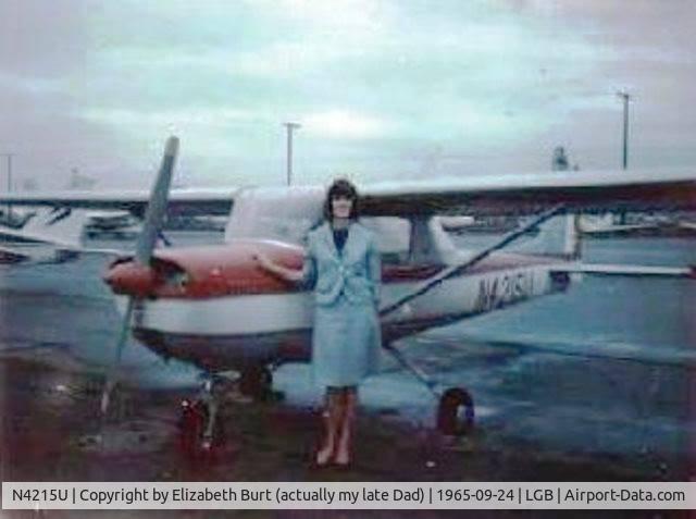 N4215U, 1964 Cessna 150D C/N 15060215, I soloed in this plane on September 6, 1965 from (what was then) Long Beach Municipal Airport.  Flew out to Catalina Island and back, then touch-and-goes.  What fun 52 years ago!