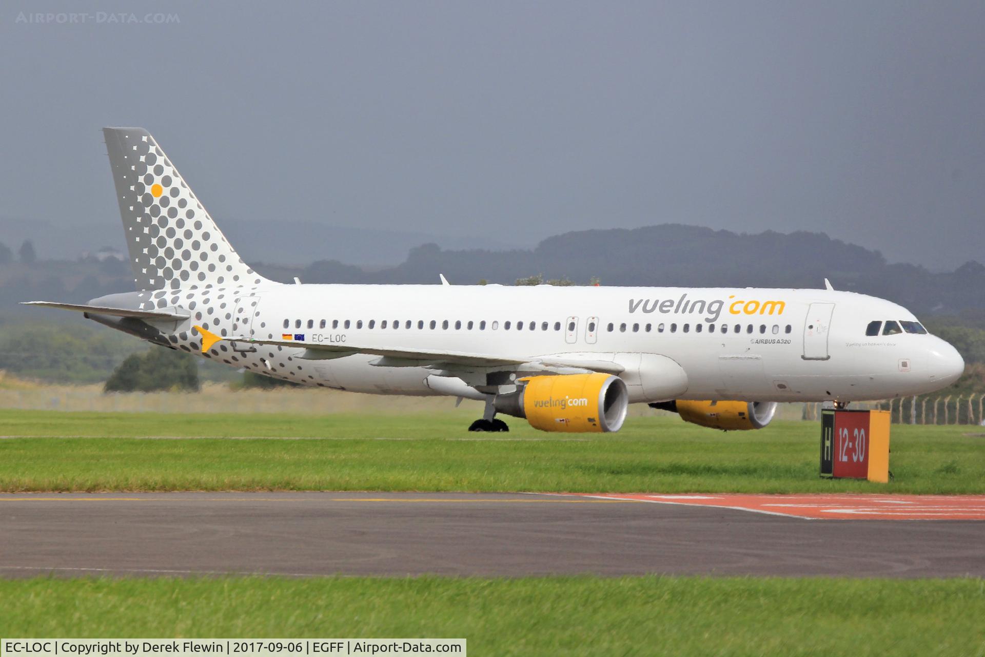 EC-LOC, 2011 Airbus A320-214 C/N 4855, A320-214, Vueling Airlines, callsign Vueling 12AV, previously F-WWBF, seen landing taxxing in out of	Alicante.