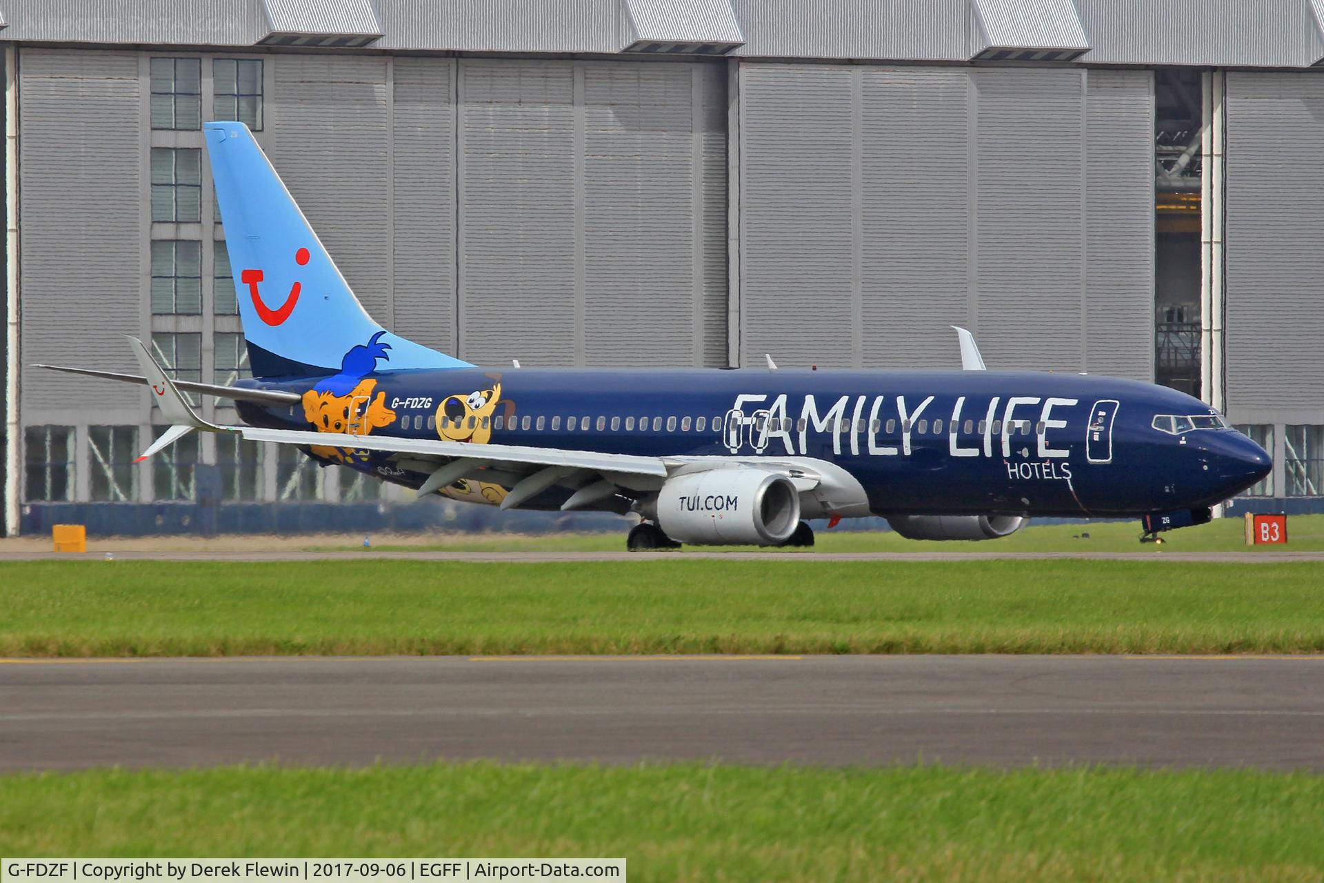 G-FDZF, 2008 Boeing 737-8K5 C/N 35138, 737-8K5, Thomson Airways, callsign Thomson 6MG, previously registered as G-FDZG 11 times, seen taxxing in, out of Palma Mallorca.