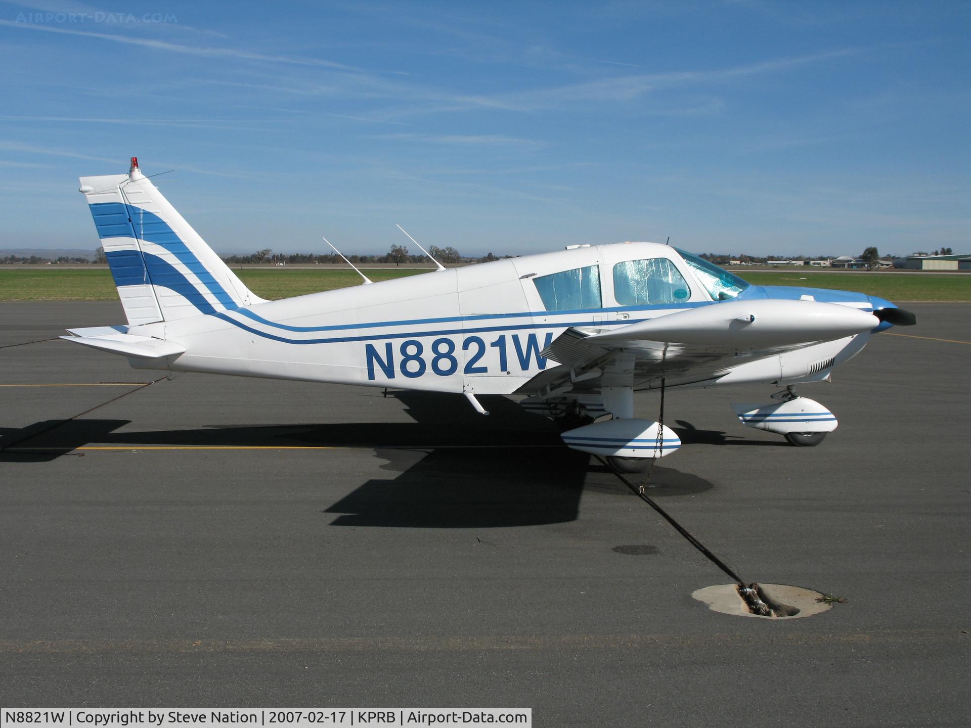 N8821W, 1964 Piper PA-28-235 C/N 28-10369, Locally-based 1964 Piper PA-28-235 taxiing @ Paso Robles Municipal Airport, CA