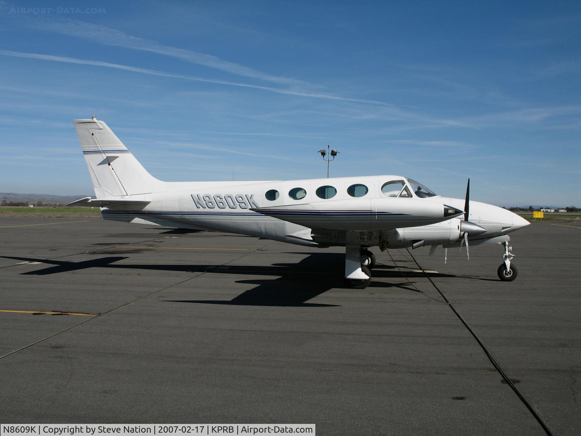 N8609K, 1978 Cessna 340A C/N 340A0558, Southern California-based q1978 Cessna 340A @ Paso Robles Municipal Airport, CA