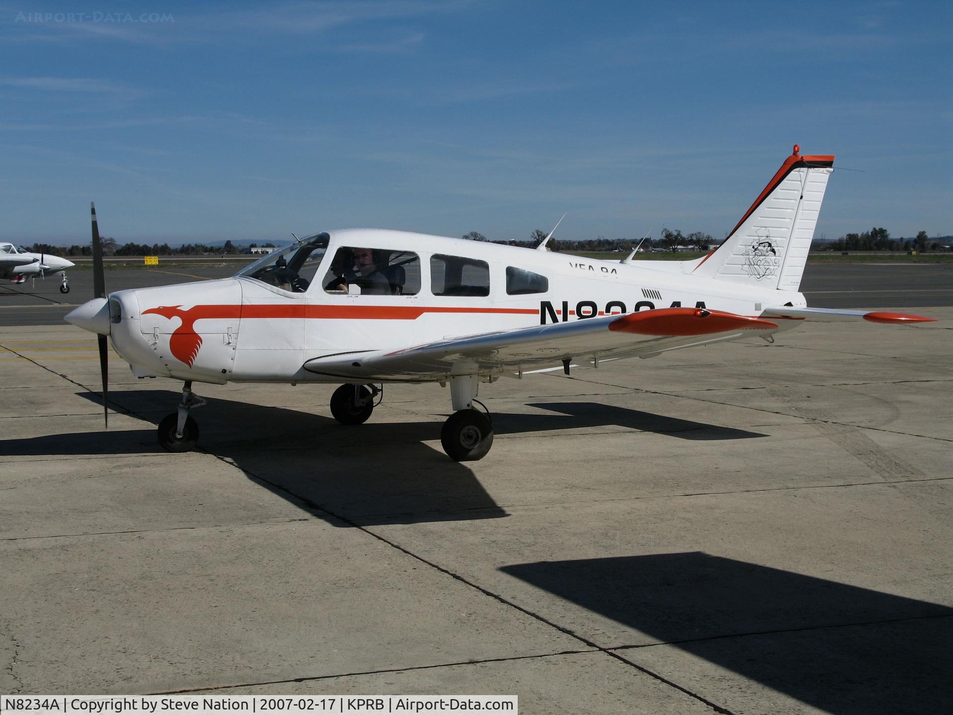 N8234A, 1980 Piper PA-28-161 C/N 28-8016351, NAS Lemoore, CA Flying Club 1980 Piper PA-28-161 Cherokee painted in VFA-94 