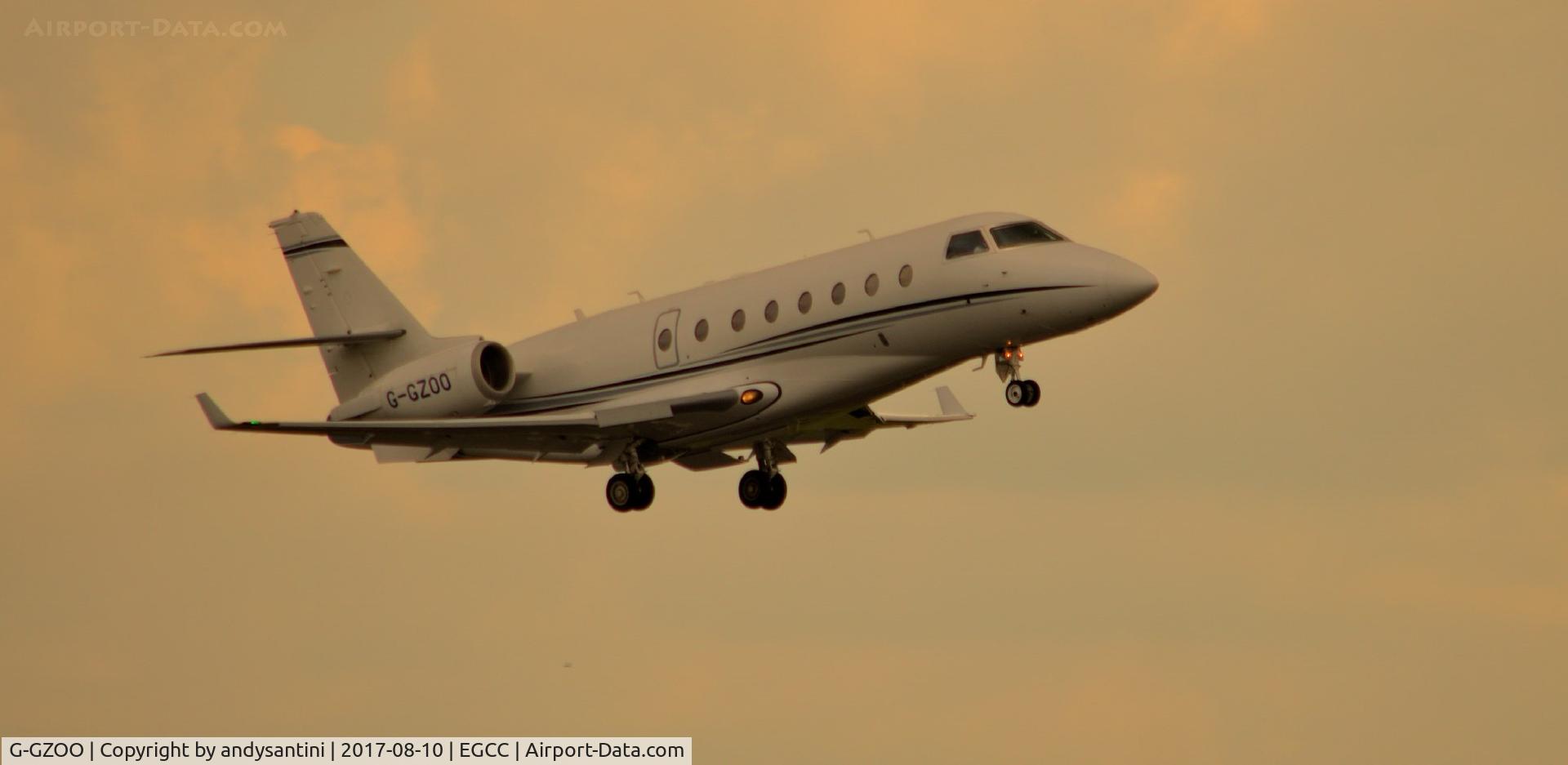 G-GZOO, 2009 Gulfstream Aerospace G200 C/N 224, just taken off from egcc uk