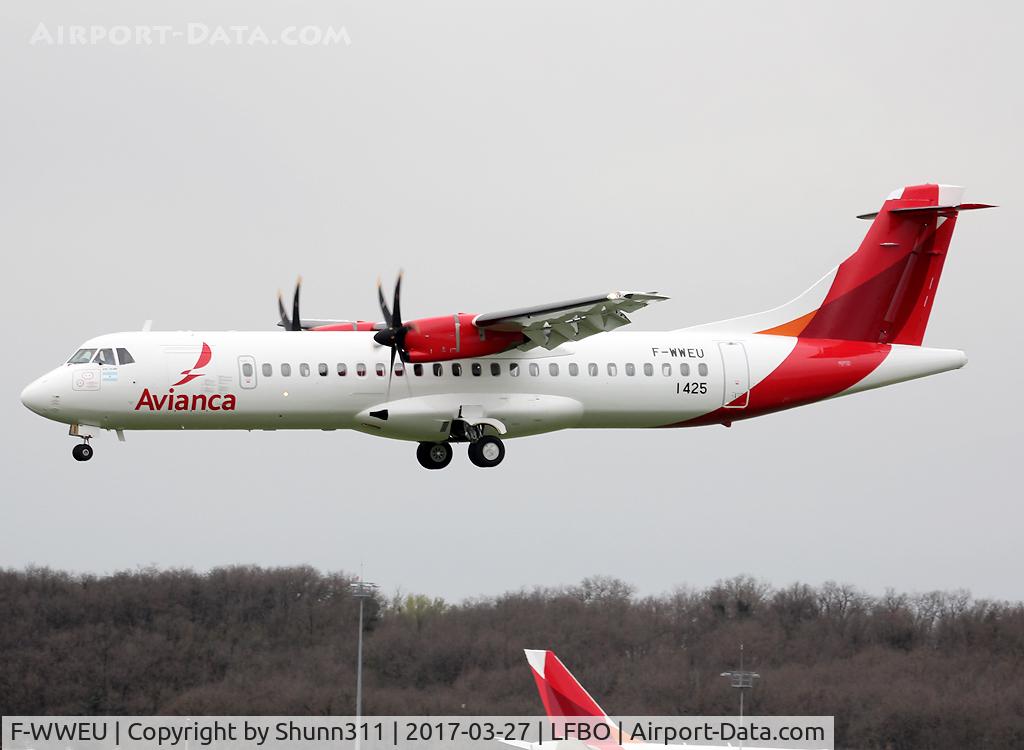 F-WWEU, 2017 ATR 72-600 C/N 1425, C/n 1425 - To be LV-GUI