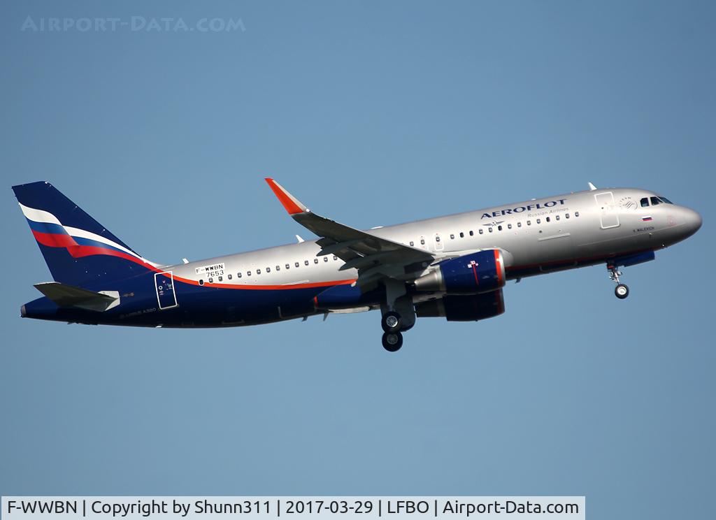 F-WWBN, 2017 Airbus A320-214 C/N 7653, C/n 7653 - To be VP-BFH
