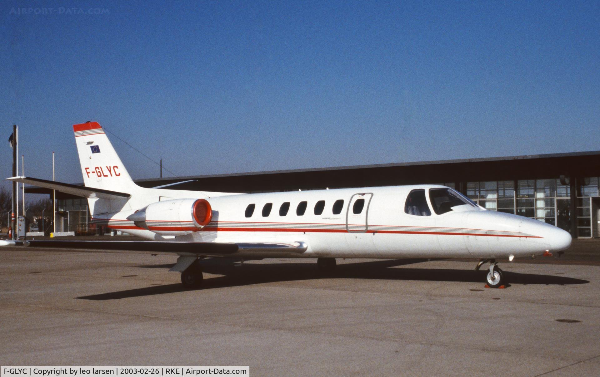 F-GLYC, Cessna 560 Citation V C/N 560-0205, Roskilde 26.2.2003