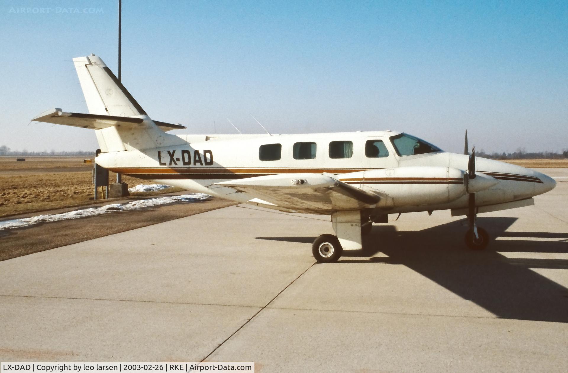 LX-DAD, Cessna T303 Crusader C/N T30300281, Roskilde 26.2.2003