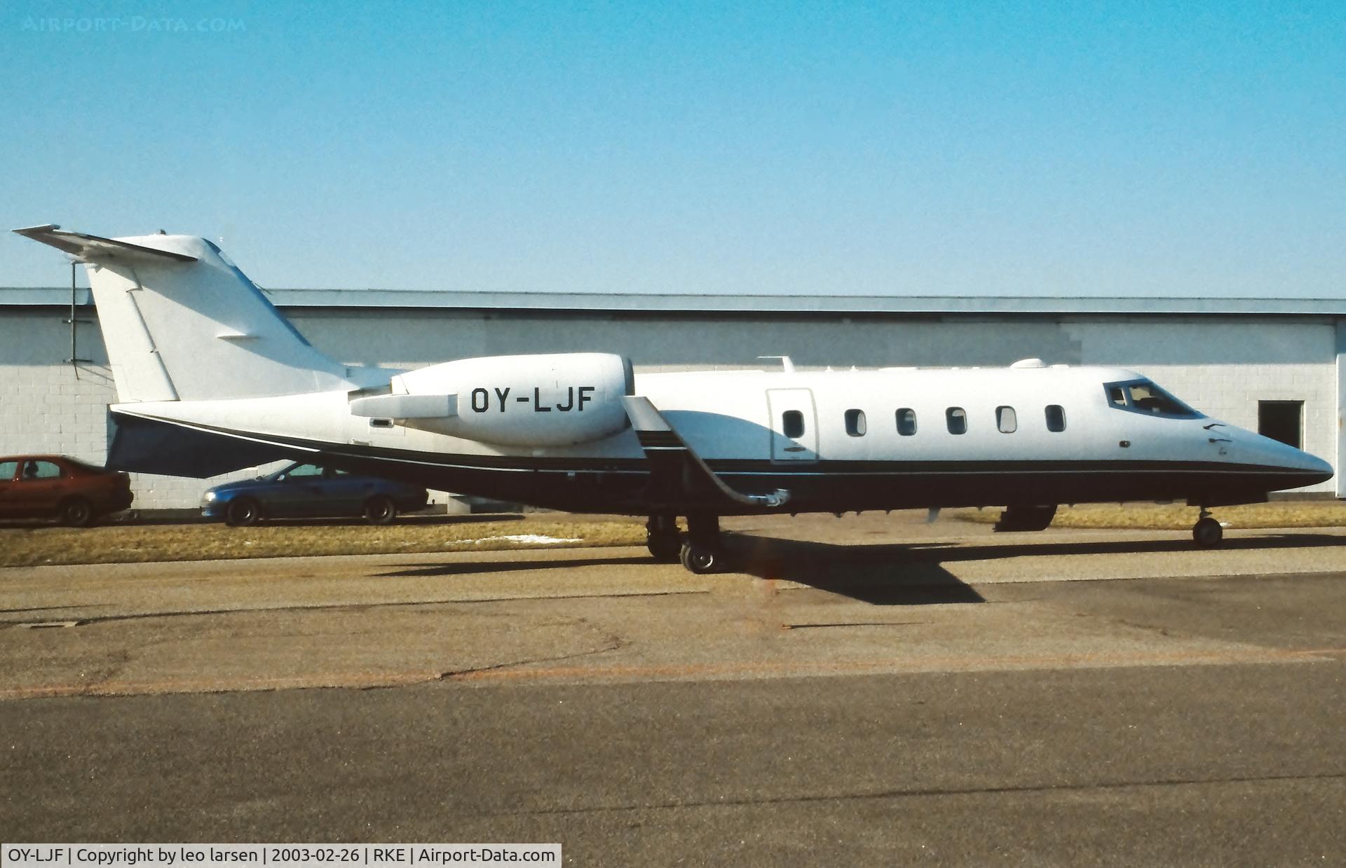OY-LJF, 2000 Learjet 60 C/N 60-173, Roskilde 26.2.2003