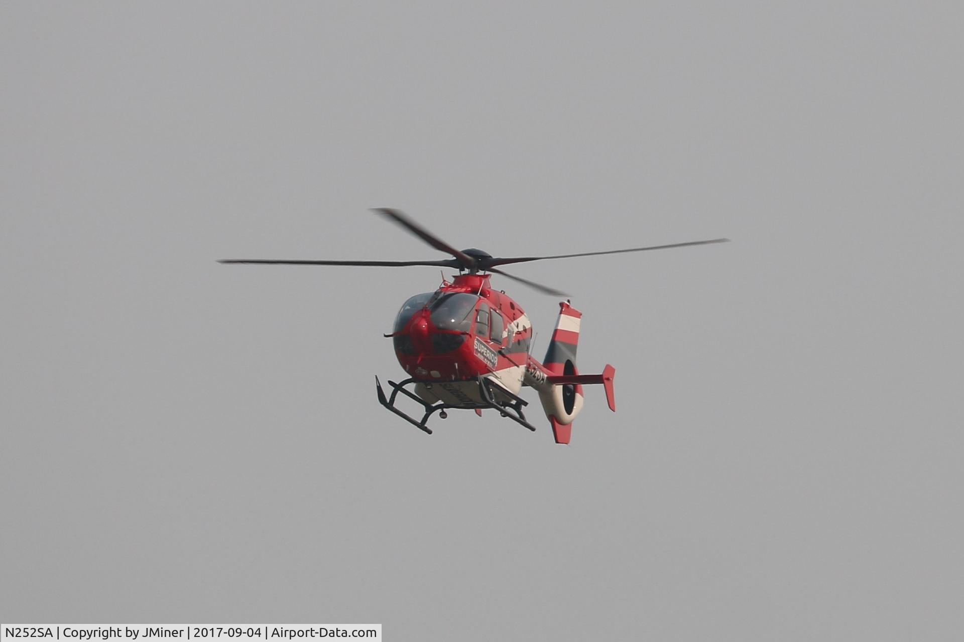 N252SA, 2008 Eurocopter EC-135P-2+ C/N 0707, Landing at Sherman Hospital in Elgin, IL.