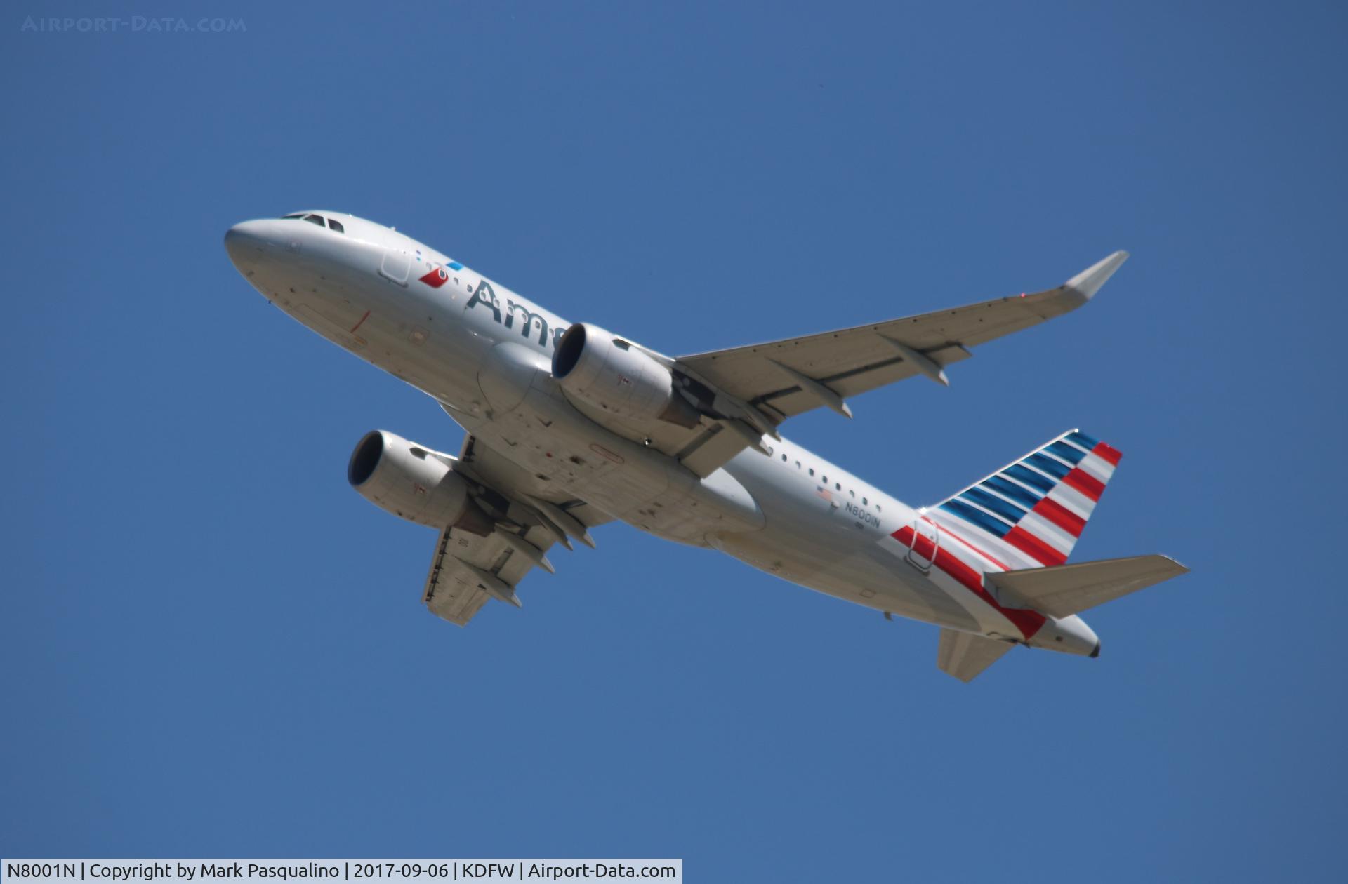 N8001N, 2013 Airbus A319-115 C/N 5678, Airbus A319