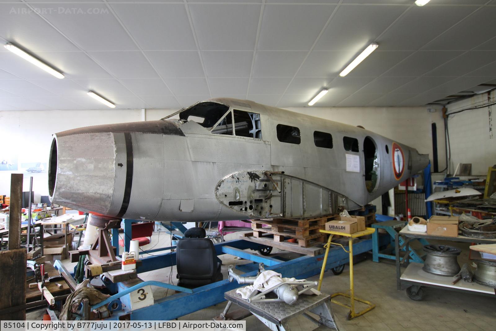 85104, Beech JRB-4 C/N 7849, under restoration at CAEA